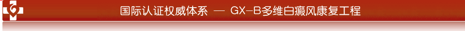 国际认证权威体系 ― GX-B多维白癜风康复工程